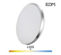 Appliquer Surface Led 12w 800 Lumens 4000k Cadre Chromé