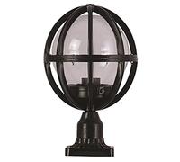 Appliquer un sol ovale, ABS, noir, 23x23x38, capuchon 27 max 60 W
