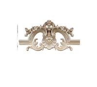 Appliques en bois de caoutchouc for meubles, décoration florale, sculpture, décalcomanie de luxe for salon, décoration florale for la maison(B-30cmX15cm)