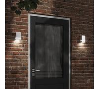 vidaXL Applique murale d'extérieur noir acier inoxydable