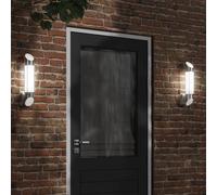 vidaXL Applique murale d'extérieur argenté acier inoxydable