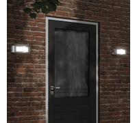Vidaxl Appliques Murales D'extérieur 2pcs Argenté Acier Inoxydable