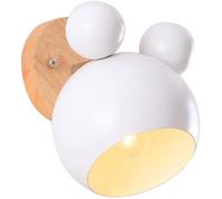 Appliques murales en bois applique LED nordique enfants lecture chambre éclairage de chevet E27 sans source de lumière