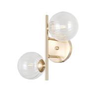 Appliques murales Globe dorées 2xG9