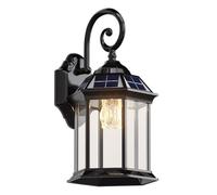 Appliques Murales Led Crépusculaires, Lanternes Solaires D'Extérieur, Lampe Murale Étanche Ip65, Lampes de Sécurité Extérieures Pour Porche, Terrasse, Clôture Ou Garage (Décoration).