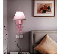 Appliques murales pour Chambre de Princesse - Décoration nœud Mignon - Suspensions Modernes, romantiques et Chaleureuses pour Chambre d'enfant (T-155, 2 lumières Chaudes, 1 lumière Blanche)