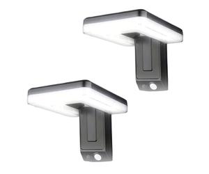 Appliques solaires pliables lot de 2 éclairage mural 32 led extérieur