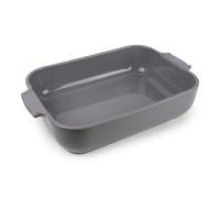 PEUGEOT - Plat Four En Céramique Rectangulaire - 36 cm x 22 cm x 6,8 cm - Contenance : 3,8 L - Garanti 10 Ans - Fabrication Française - Coloris Light Grey