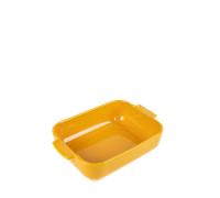Peugeot Plat à four en céramique rectangulaire 25 cm 1,4 L Jaune safran Garantie 10 ans