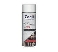 Apprêt métallique anti-rouille transparent brillant Cecil Professional 400ml