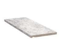 Appui de fenêtre marbre gris clair, tablette de fenêtre intérieur, werzalit compact, 100x50 mm, configurer individuellement
