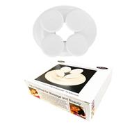 Appui-tête de Beauté/Massage HaLu in ouverture textile, plastique blanc