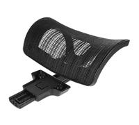 Appui-tête Réglable pour Chaise de Bureau en Maille Noire, 7 CM | Rotation à 45°, Fixation par Clip de 2,6cm, Support Cervical Amovible, pour Dossier de 1,90 à 2,30cm