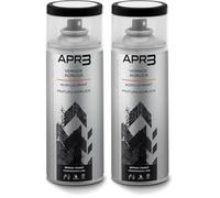 APR3 Vernis peinture Acrylique Multi-Usage, Couleur Noir Mat RAL 9005, Aérosol En Fer-Blanc Recyclable de 400 ml (Lot de 2)