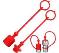 Aprilsunnyzone 4 ensembles de poussière en caoutchouc pour coupleurs rapides hydrauliques ISO5675 compatibles avec les extrémités mâles et femelles compatibles avec NVNS S20 Stucchi IRV 4000 (1)