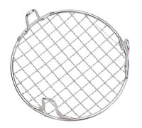 Aprilsunnyzone Grille de barbecue en acier inoxydable pour camping, grille de cuisson ronde portable avec pieds pour pique-nique, usage domestique 15 cm/20 cm/25 cm/30,5 cm (15 cm)