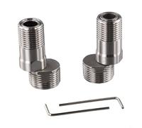 Aprilsunnyzone Lot de 2 raccords excentriques réglables à 360 degrés avec pied incurvé pour robinets de douche