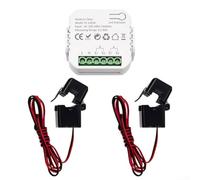 Aprilsunnyzone Pince CT à base de moniteur d'énergie compatible avec Tuya pour Smart Life et pour ZigBee pour une surveillance en temps réel en kilowatt-heure par canal (2CT)