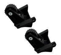 Aprilsunnyzone Roue arrière rotative à 360 degrés pour tondeuse à gazon robotique, avec roulement à billes R38Li R40Li Noir (2 pièces)
