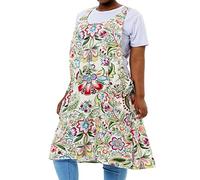 APRONNER Grand tablier grande taille pour femme avec poches en toile de coton