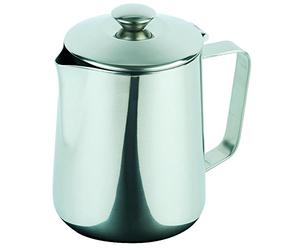 APS 10322 Cafetière/théière, avec couvercle rabattable, Ø 9 cm, hauteur 14 cm, 0,6 litre, acier inoxydable, extérieur poli miroir