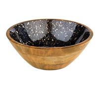 APS 1056 Bol MANGO, bois de manguier, revêtement époxy intérieur, Ø 30 cm, 3 litres, coupe à fruits, saladier, bol