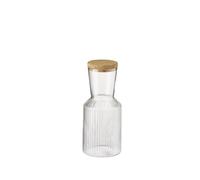 APS Carafe en verre LINES 0,5 litre transparente avec couvercle en liège