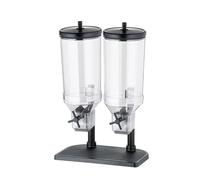 APS 11841 Distributeur de céréales Duo "FRESH+EASY", 22 x 35 cm, H 52 cm, récipient en SA, couvercle en acier inoxydable 18/8