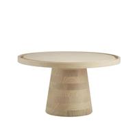 APS 14096 Plat de service et à gâteau VALO - bois de chêne huilé, Ø 32 cm, H : 17 cm, pied