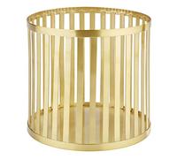 APS 15335 Panier Plus, panier de rangement, acier inoxydable, aspect doré, Ø 21 cm, hauteur 20 cm
