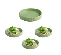 APS 19118 Assiette/bol THE GRID - Porcelaine sauge, Ø 20 cm, 450 ml, empilable, lot de 3