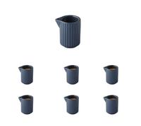 APS 19141 Verseuse THE GRID - porcelaine bleu marine, 40 ml, Ø 4,5 cm, empilable, lot de 6