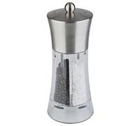 Moulin à poivre et sel 2en1 SPICEX, argent/transparent
