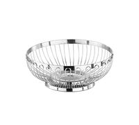 APS 30220 Panier en acier inoxydable poli miroir pour le pain ou les fruits, Ø 20,5 x 8,5 cm