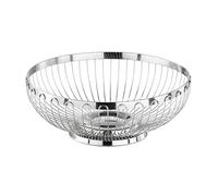 APS 30230 Panier en acier inoxydable poli miroir pour le pain ou les fruits, Ø 25,5 x 9,5 cm