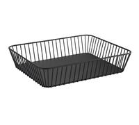 APS 30415 GN 1/2 Panier « URBAN », métal, noir, avec pieds antidérapants, 32,5 x 26,5 cm, hauteur 7,5 cm