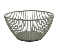 APS 30470 Panier -SVART- Corbeille à pain, corbeille à fruits, en vert fumé Ø 17 cm, H : 8 cm
