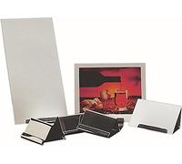 APS 36 porte-cartes de table, porte-cartes, porte-menus, acier inoxydable, 6 x 4,5 cm, hauteur 4 cm