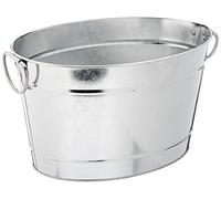 APS 36095 TIN Bac à boisson en métal galvanisé avec insert en plastique et poignées à anneaux solides, 40 x 28 x 22 cm 11 ltr.…