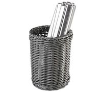APS 40013 Panier à couverts "ECONOMIC", Ø 12 cm, hauteur 15 cm, polypropylène, gris