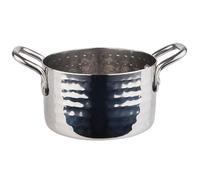 APS 40186 Marmite à servir MUMBAI, acier inoxydable, Ø 9,5 cm, hauteur 5,5 cm, 0,3 litre, look inox