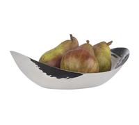 APS 40190 Bol en acier inoxydable poli miroir pour le pain ou les fruits, aspect martelé, 24 x 16,5 x 7 cm, 0,45 litre