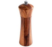APS 40418 Moulin à sel en bois d'acacia, broyeur en acier inoxydable, Ø 5 cm, hauteur 17 cm