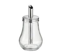 APS 40494 Doseur de sucre, Ø 8 cm, hauteur 15 cm, 250 ml, récipient en verre, couvercle à visser en acier inoxydable