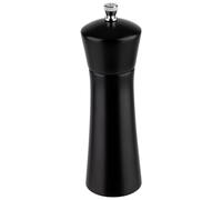 APS 40578 Moulin à poivre, moulin à épices en bois d'acacia, broyeur en acier au carbone, Ø 5 cm, hauteur 17 cm, noir
