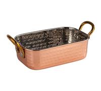 APS 40736 Mumbai Mini Poêle à Server Inox Cuivre 14,5 x 9,5 x 4,5 cm 0,45 L