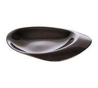 APS 40793 Assiette PEBBLES, set de 4, acier inoxydable, revêtement PVD, 8,5 x 8 cm, hauteur 1 cm, look Gunmetal