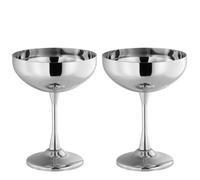 APS 40911 Coupe à glace, lot de 2 FRIGIO, 260 ml, acier inoxydable poli miroir, lavable au lave-vaisselle