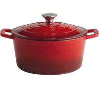 APS 5 Stars Casserole avec couvercle, hauteur : 115 mm, ø : 250 mm rouge/creamy