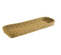 APS 50910 Panier « PROFI LINE », 60 x 20 cm, hauteur 5 cm, polypropylène, format boulanger, beige